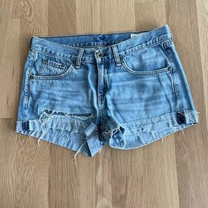 Rag & Bone distressed jean shorts Size 25